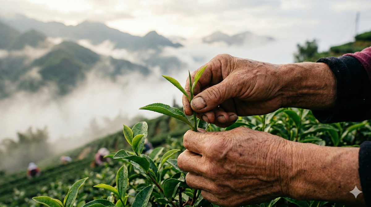 堅持手摘
